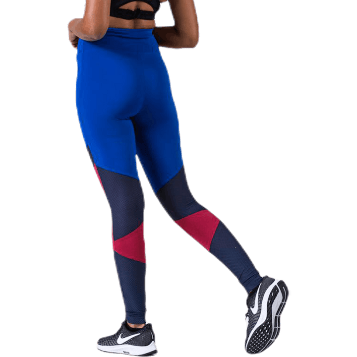 Blokované legíny po celé délce Blue