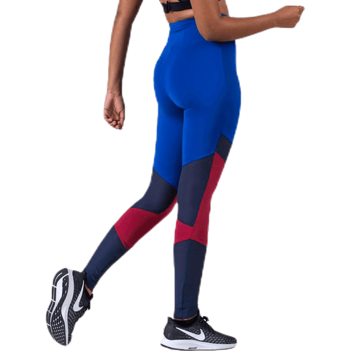 Blokované legíny po celé délce Blue