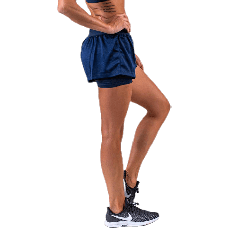 Pantaloncini 2 in 1 intrecciati 3" blu