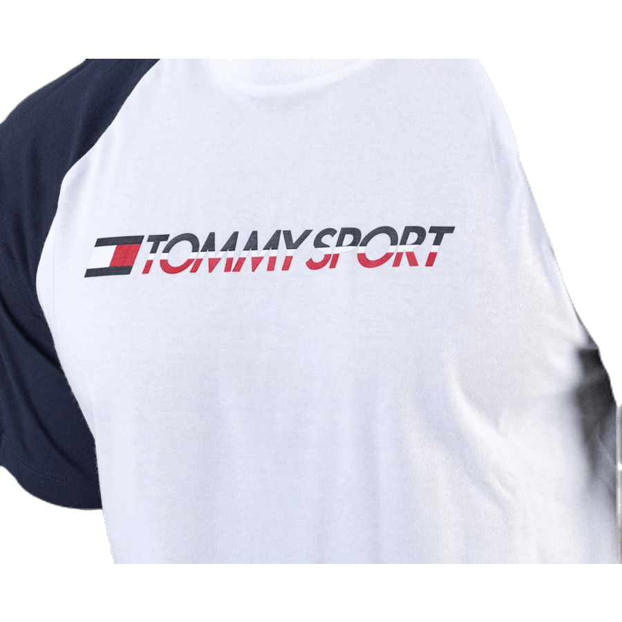 Maglietta con logo e nastro bianco