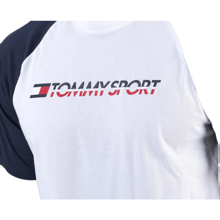 Maglietta con logo e nastro bianco