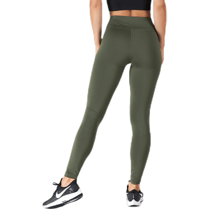 Legíny po celé délce s páskou Zelená