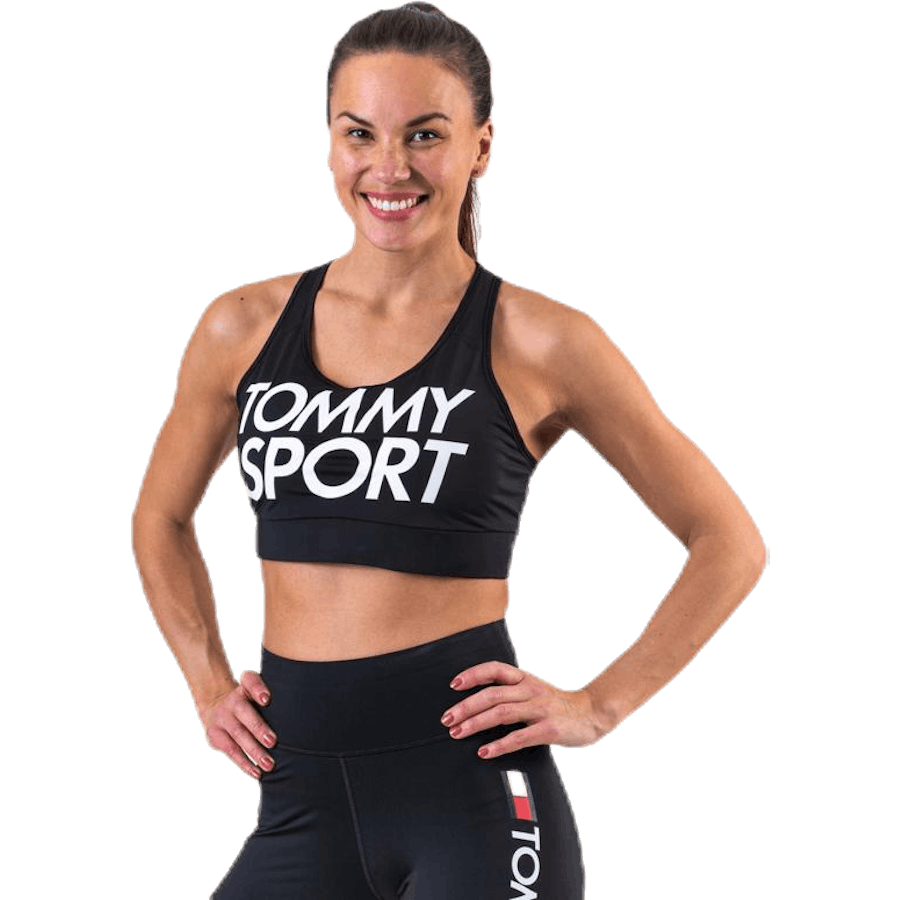 Reggiseno sportivo Logo Mid Nero