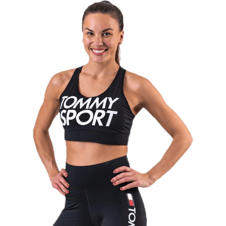 Reggiseno sportivo Logo Mid Nero