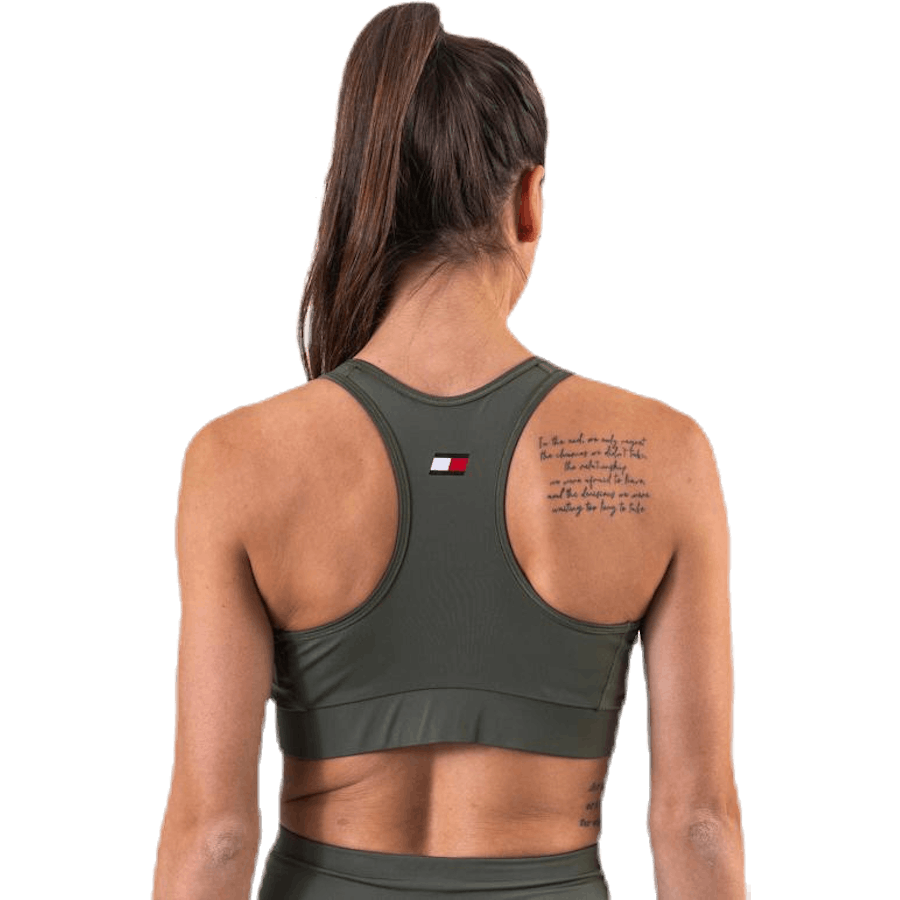 Soutien-gorge de sport avec logo vert moyen