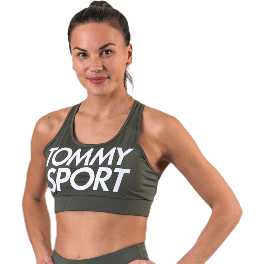 Soutien-gorge de sport avec logo vert moyen