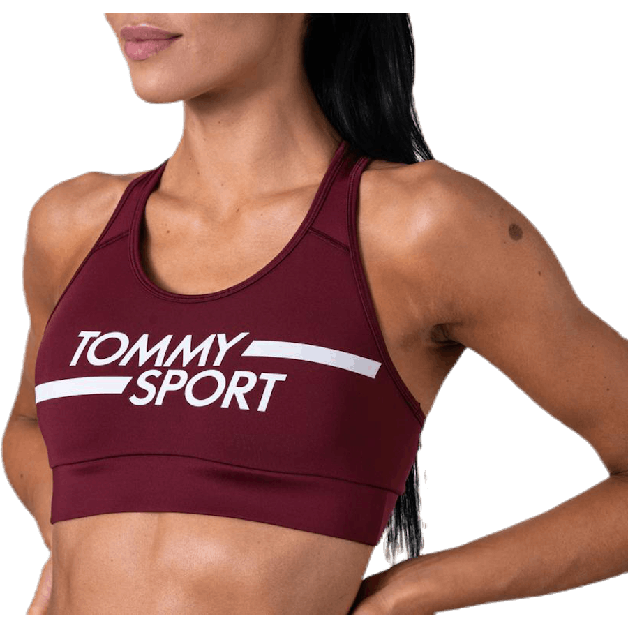 Reggiseno Mid Support Logo Rosso