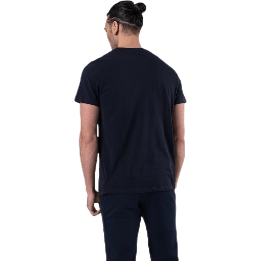 Top Colourblock Logo Blu