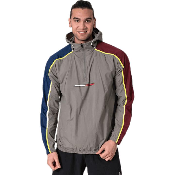 Giacca a vento 1/2 zip grigio