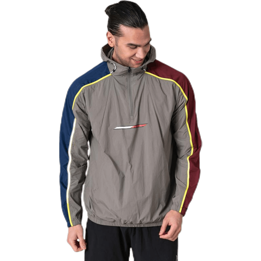 Giacca a vento 1/2 zip grigio