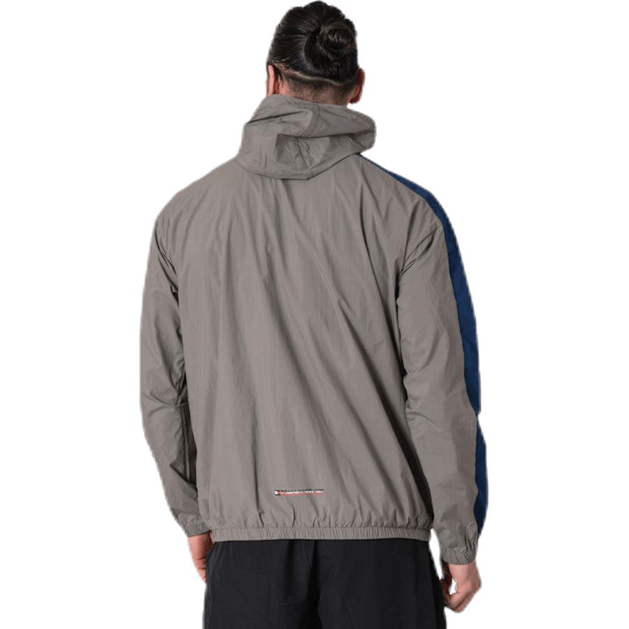 Giacca a vento 1/2 zip grigio