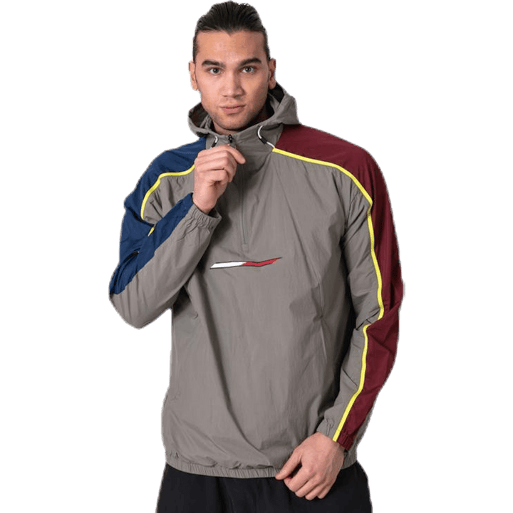 Giacca a vento 1/2 zip grigio