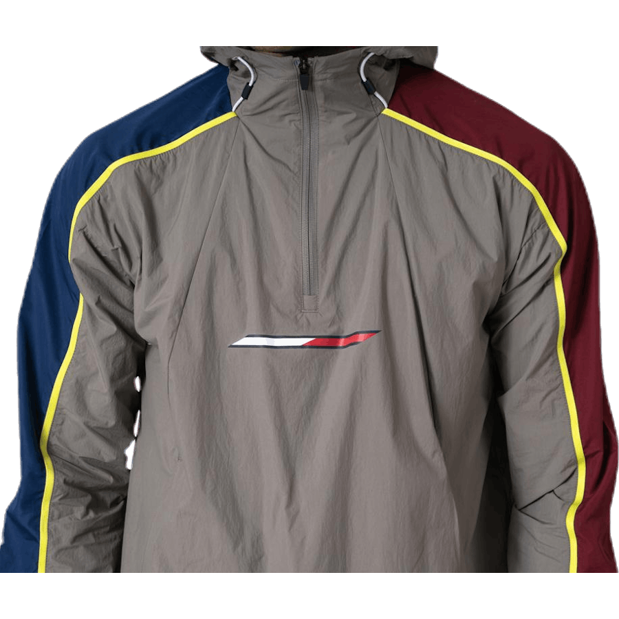 Giacca a vento 1/2 zip grigio