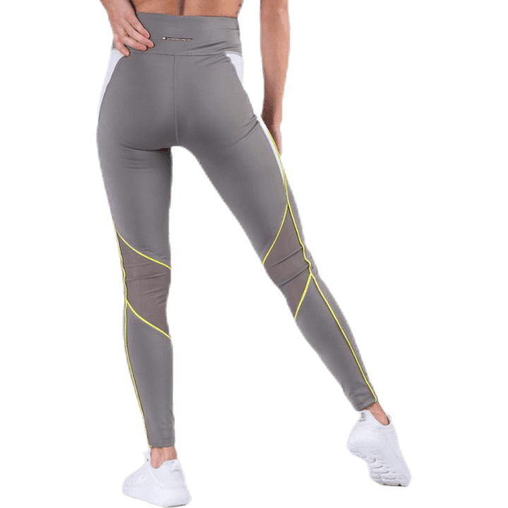 Gambale da allenamento a vita alta grigio