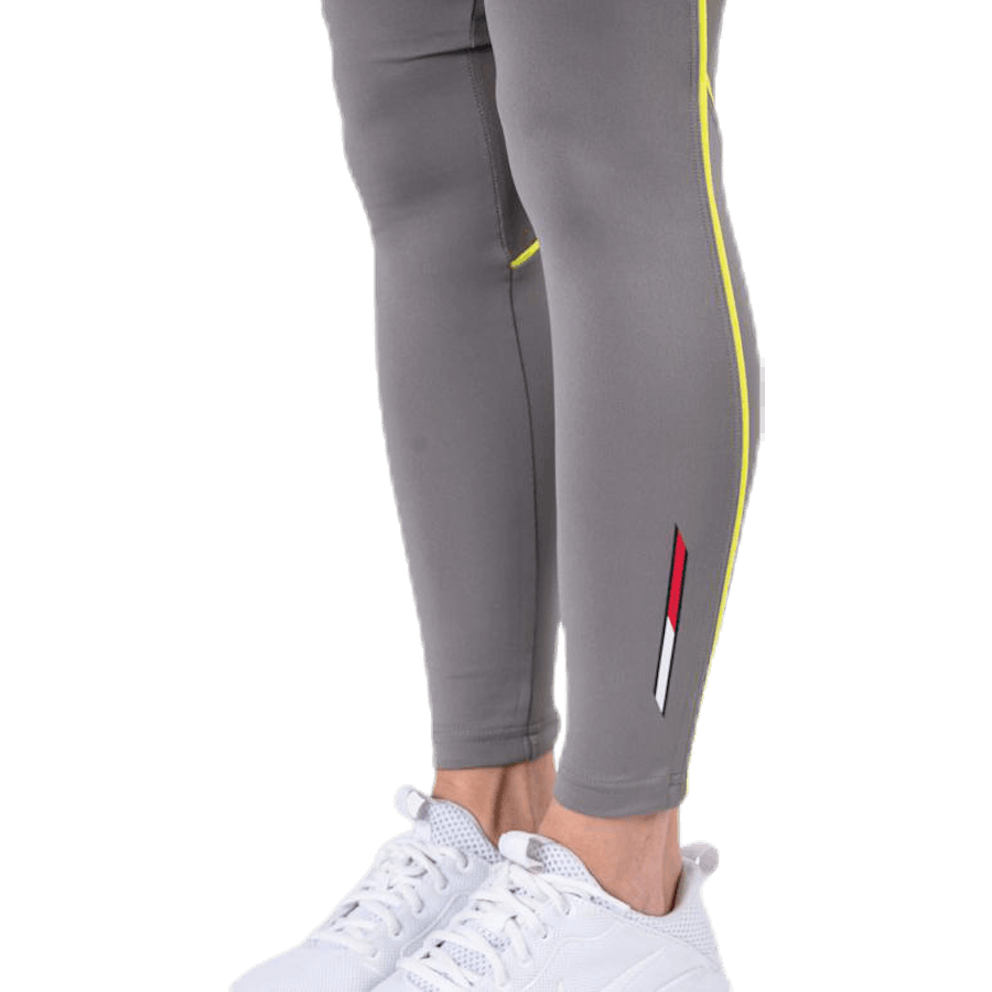 Gambale da allenamento a vita alta grigio