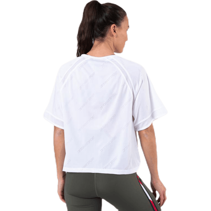 Žakárový top Performance Boxy White