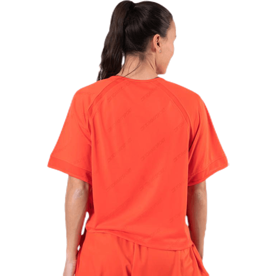 Žakárový top Performance Boxy Top Orange