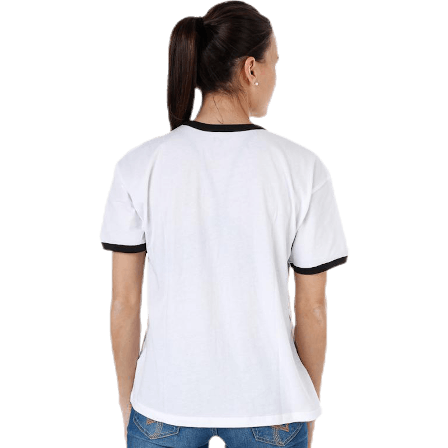 Carry My Board Ringer Tee Weiß/Schwarz