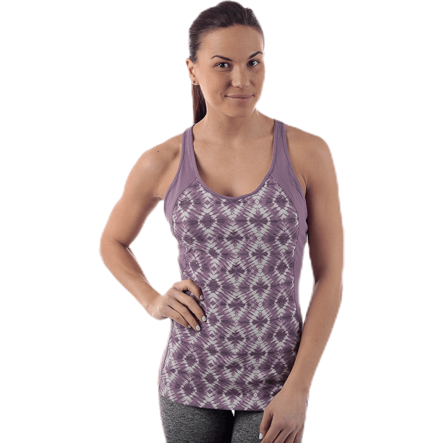 Débardeur Bisect pour femme violet/à motifs