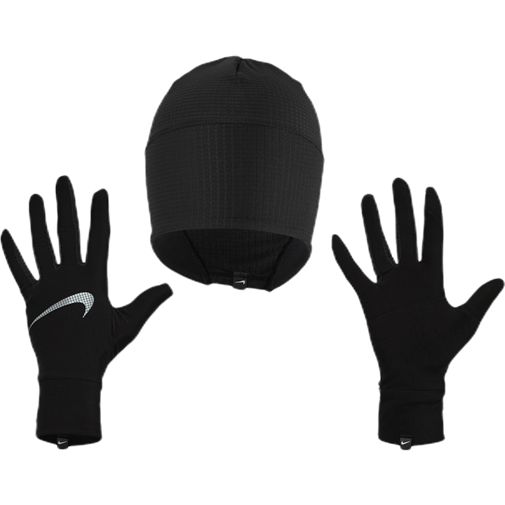 Essential Running Mütze und Handschuh Set W Schwarz