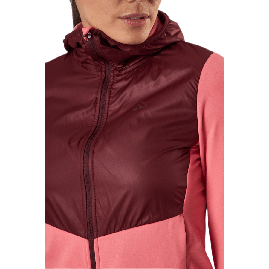 ADV Charge dres s kapuco Jkt Pink/Red