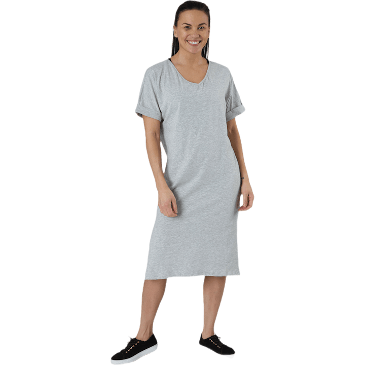 Robe Neora SS à plis, grise