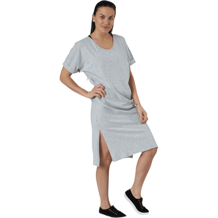 Robe Neora SS à plis, grise