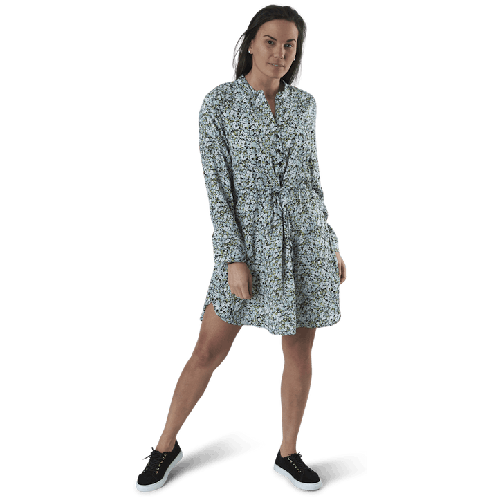 Cory L/S V-Neck Tunic Wvn Blue