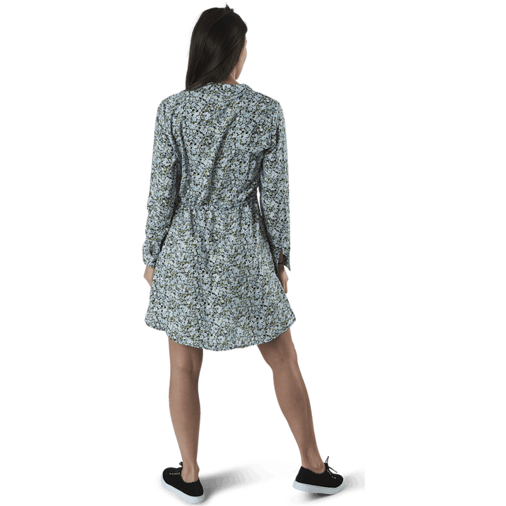 Cory L/S V-Neck Tunic Wvn Blue