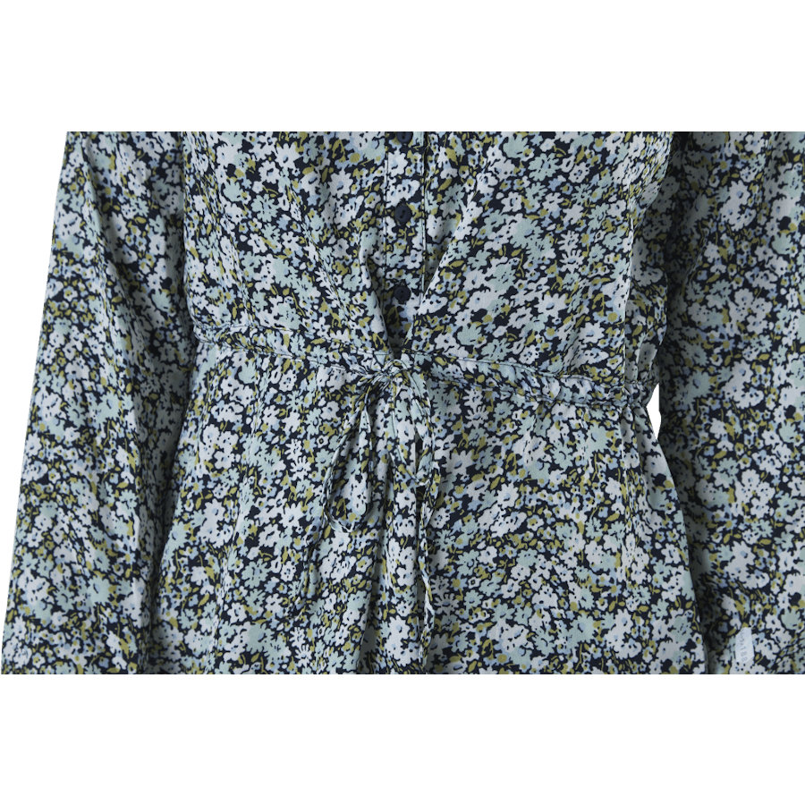 Cory L/S V-Neck Tunic Wvn Blue