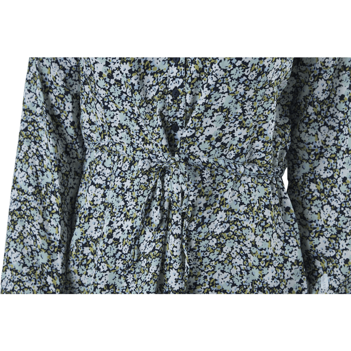 Cory L/S V-Neck Tunic Wvn Blue