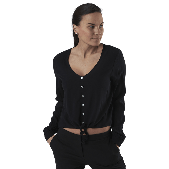 Nina Life L/S kravattipaita Wvn Musta