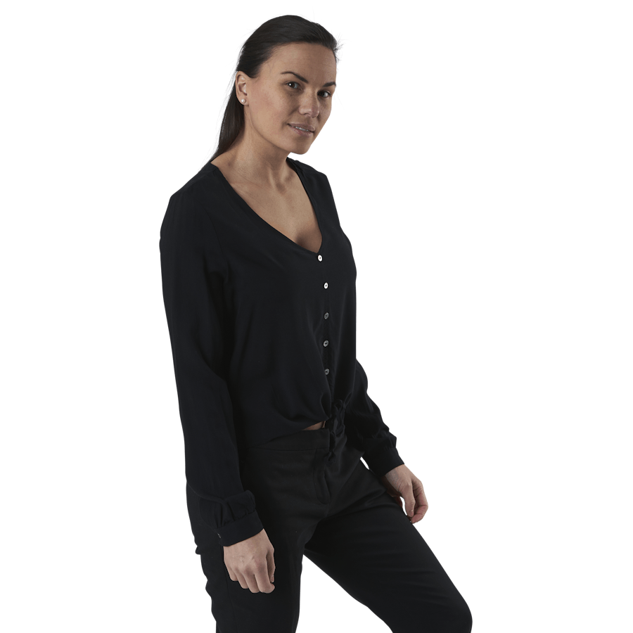 Nina Life L/S kravattipaita Wvn Musta