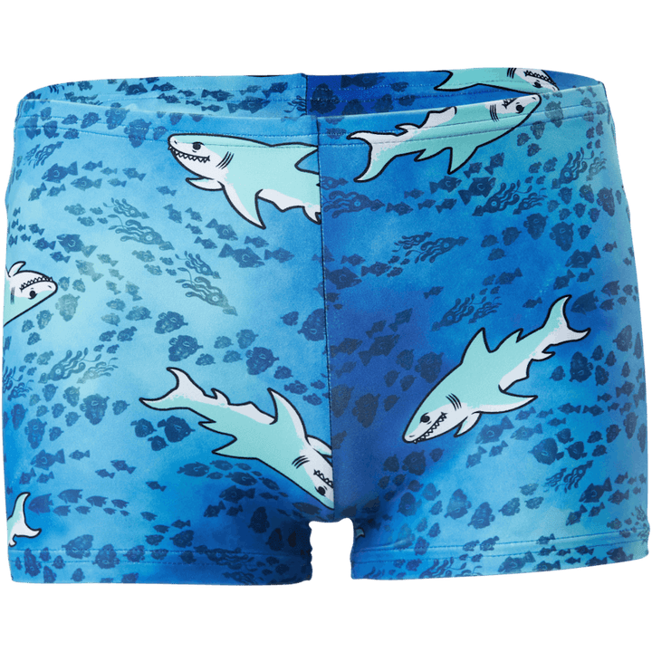 Top e pantaloncini con protezione solare blu