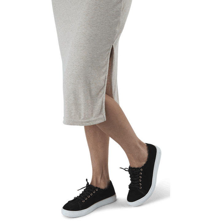 Quinn Rippenkleid Beige