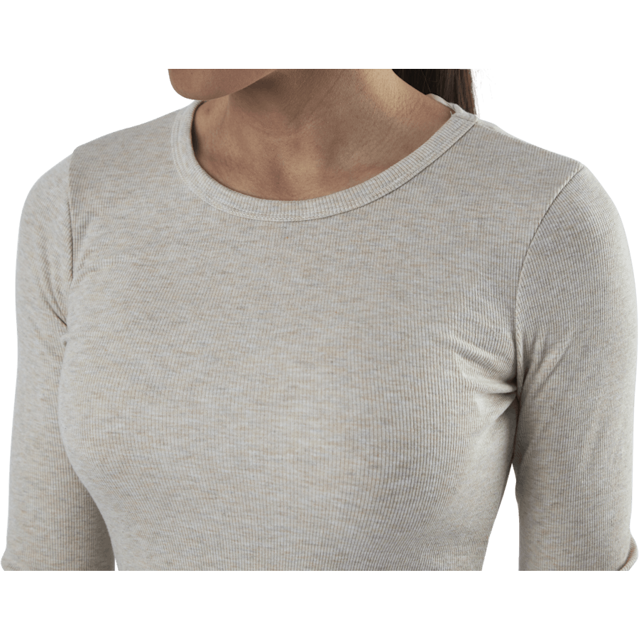 Quinn Rippenkleid Beige