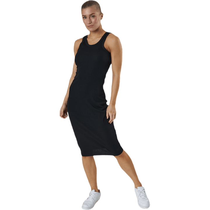 Hazel Tank Dress a costine nero