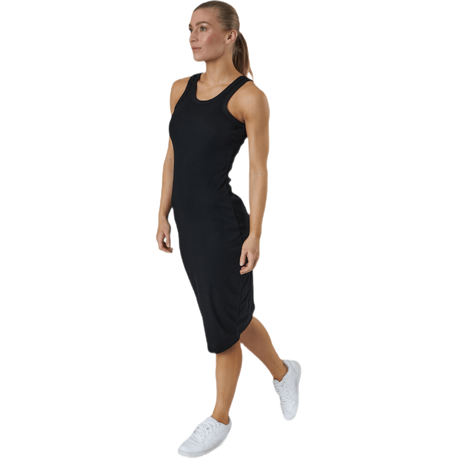Hazel Tank Dress a costine nero
