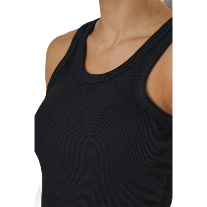 Hazel Tank Dress a costine nero