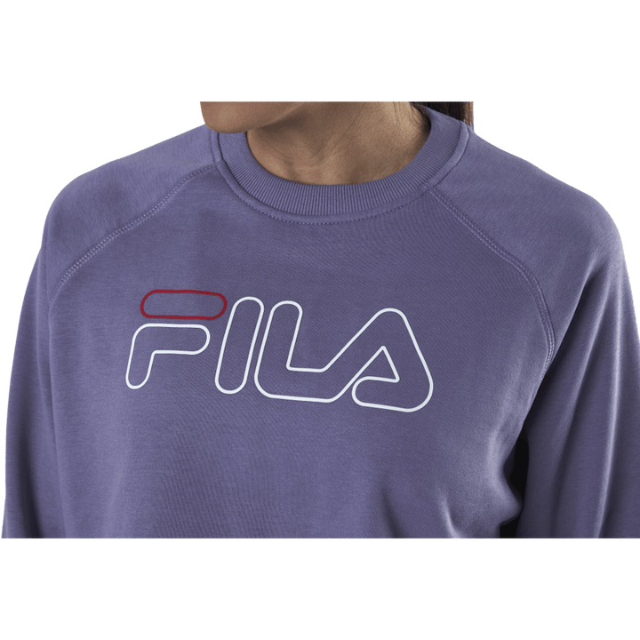 Jamina Cropped Crew Sweat Purple