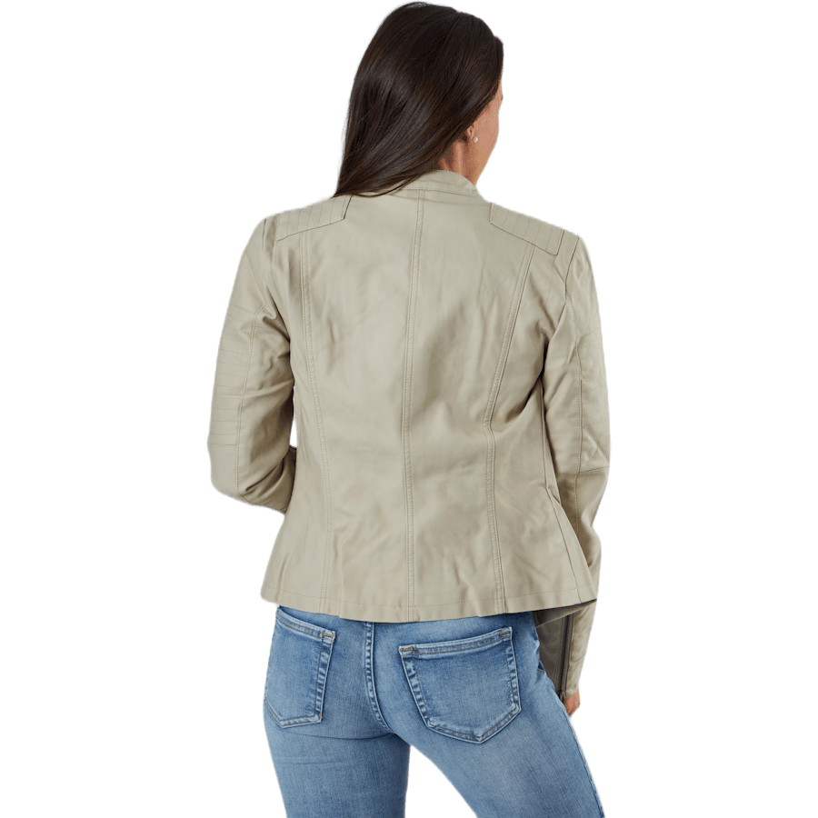 Ava Faux cuir Biker Otw Beige