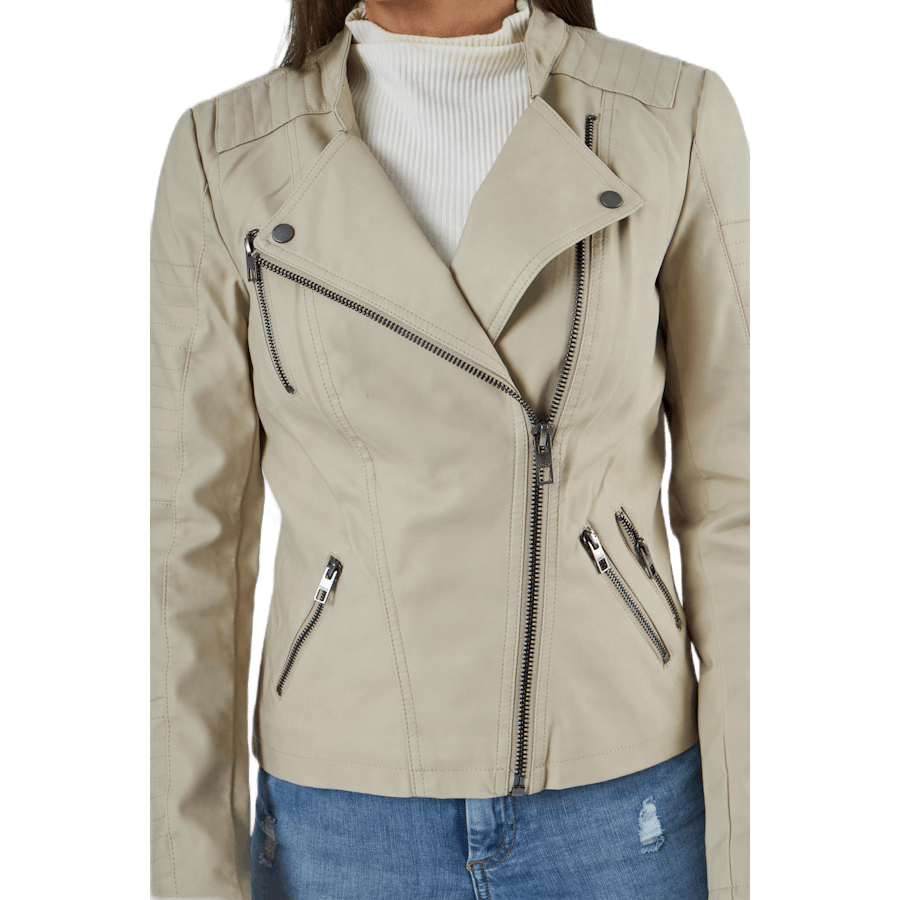 Ava Faux cuir Biker Otw Beige