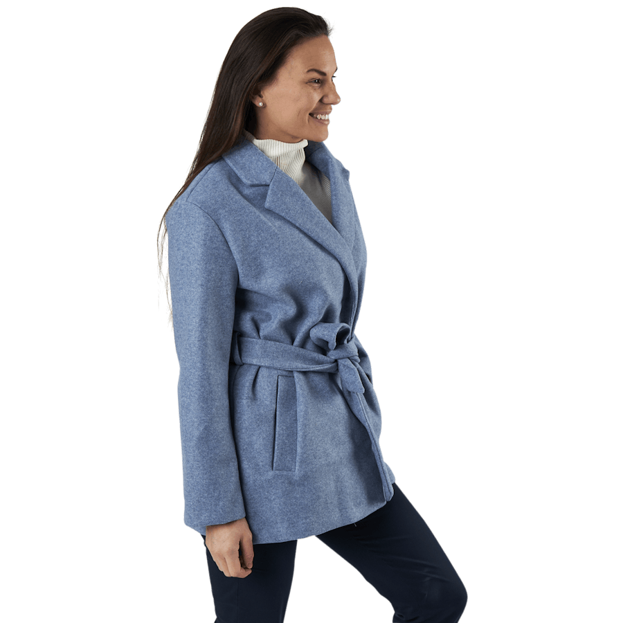 Manteau Trillion Belt Pnt Bleu