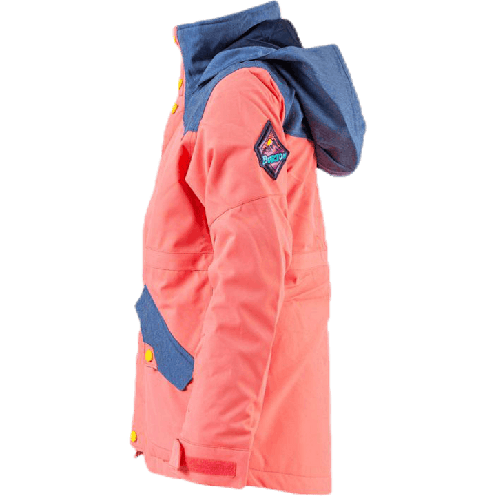 Shortleaf Dryride Parka Noorte oranž/sinine
