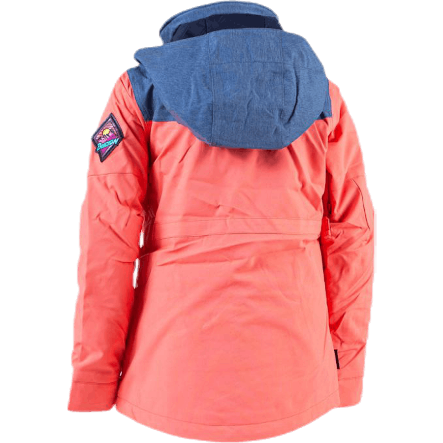 Shortleaf Dryride Parka Noorte oranž/sinine