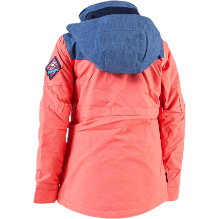 Shortleaf Dryride Parka Noorte oranž/sinine