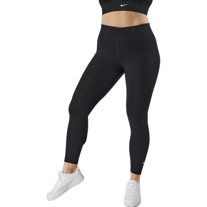 Sportswear Essential Naisten 7/8 Mid-Rise Leggingsit MUSTA/VALKOINEN