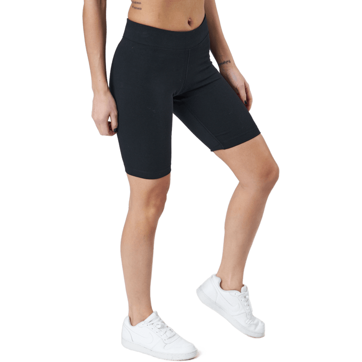 Sportswear Essential Women's Mid-Rise Bike Shorts BLACK/WHITE