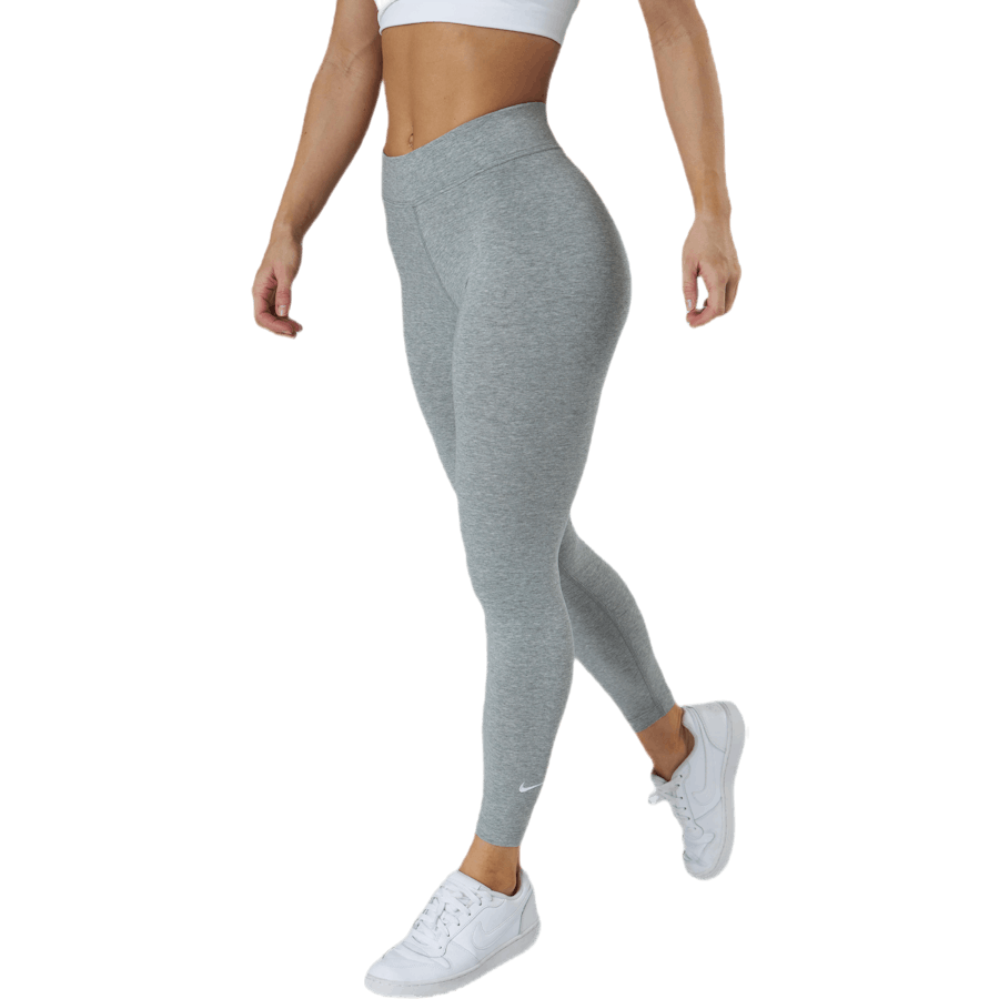 Sportswear Essential Damen 7/8 Mid-Rise Leggings DK GREY HEATHER/WHITE