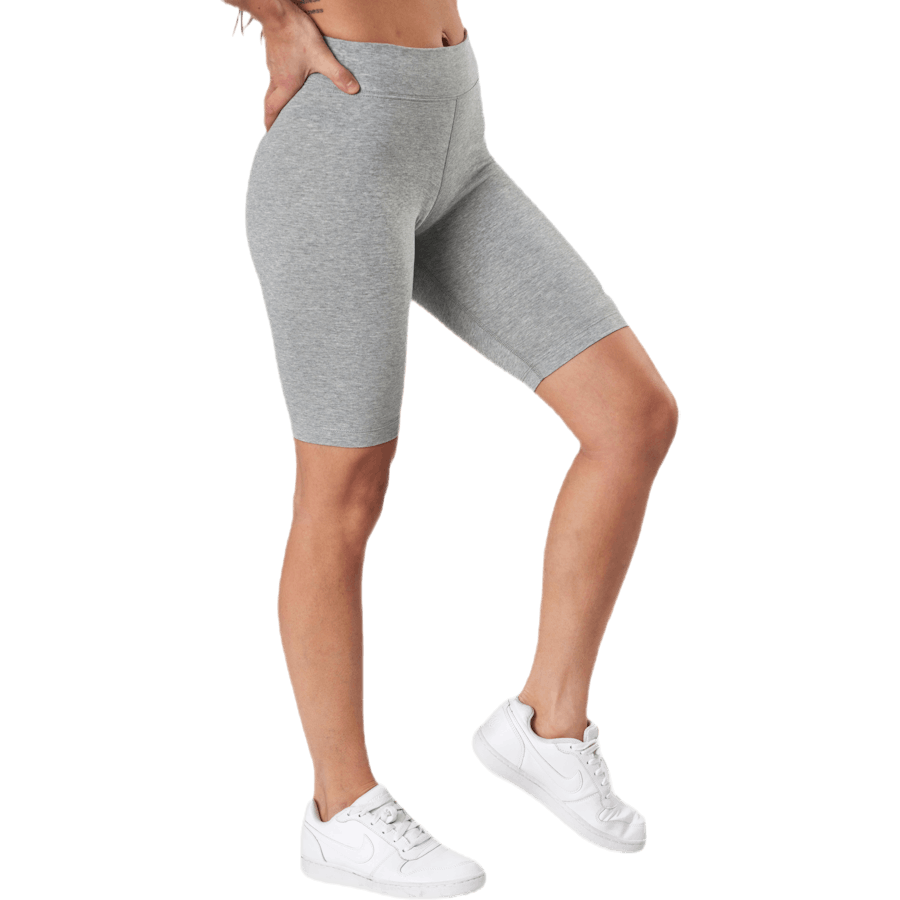 Sportswear Essential Women's Mid-Rise Bike Shorts DK GREY HEATHER/WHITE